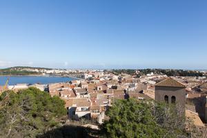Elevated view of Gruissan Village and the etnag