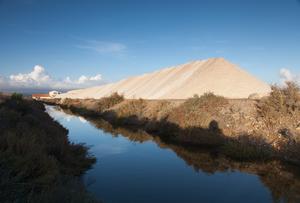 pile of sea salt at Salin de Reprise, Gruissan